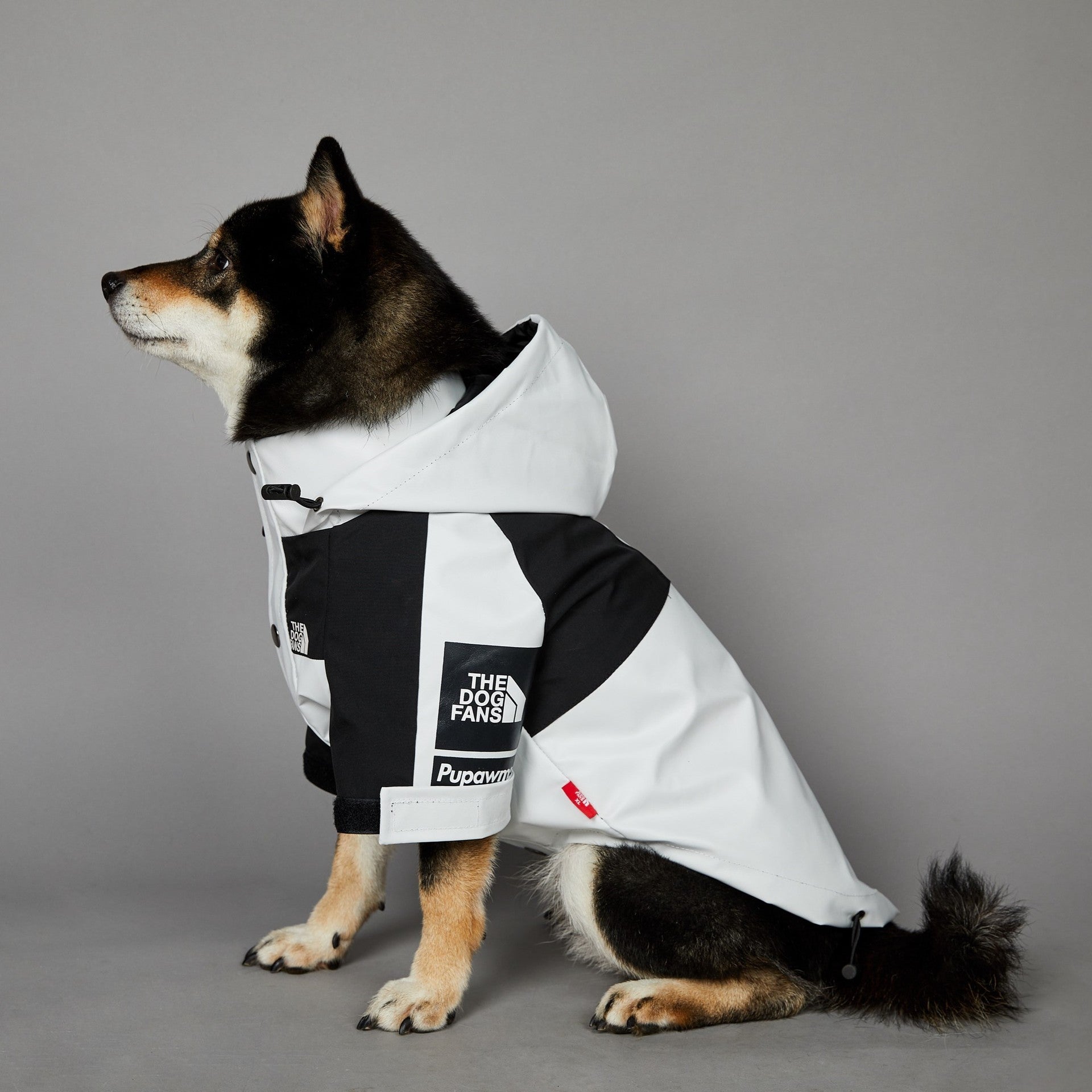 The Dog Fans Regenjacke in weiß