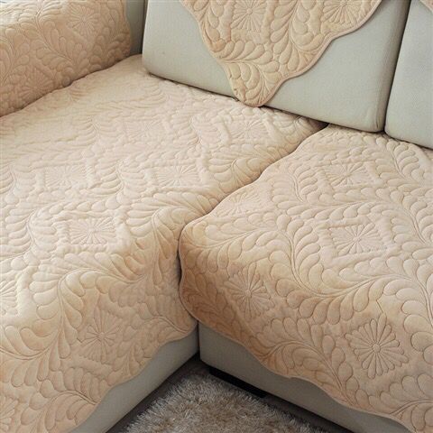 Rutschfester Sofabezug aus Plüsch