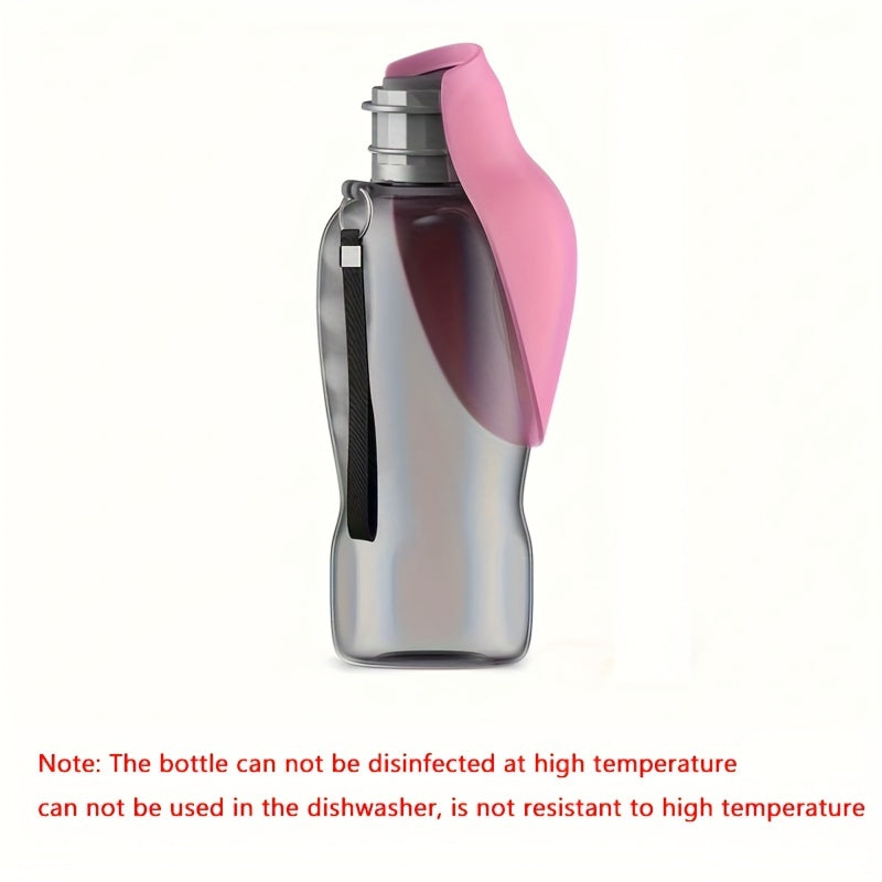 Tragbare 800 ml Hundewasserflasche mit Umhängeband