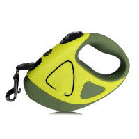 Automatic retractable fiber LED leash