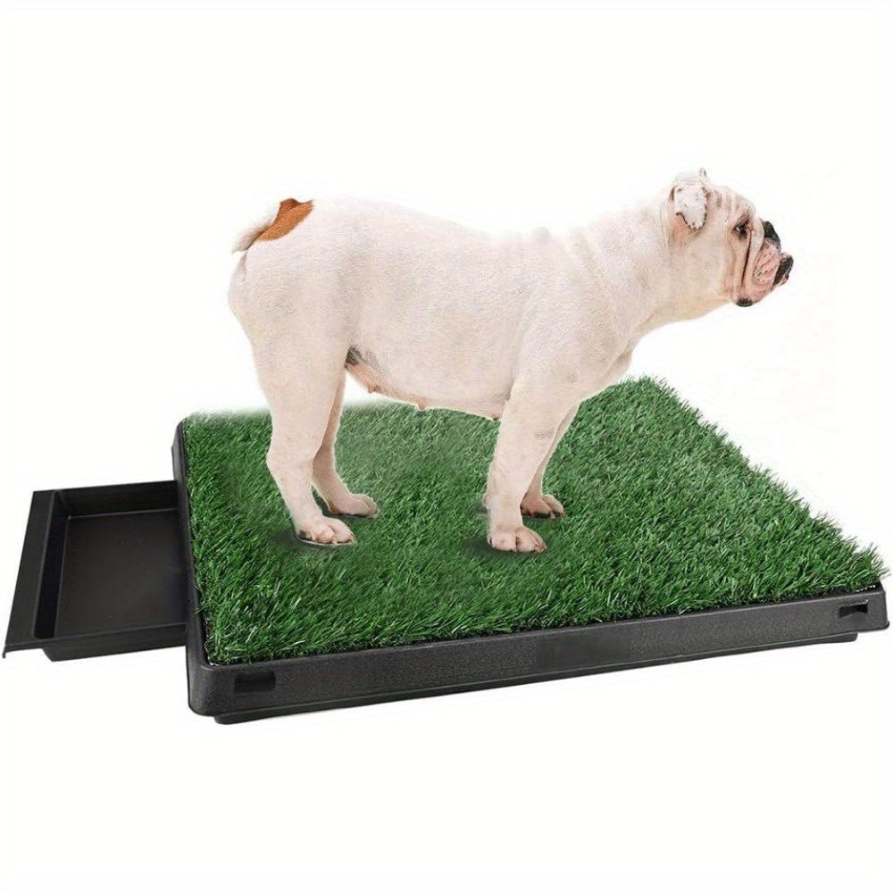 Hundetoilette mit Gras Trainingsmatte für Welpen zur Stubenreinheit, waschbar