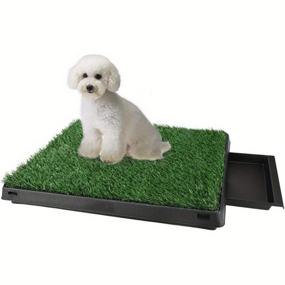 Hundetoilette mit Gras Trainingsmatte für Welpen zur Stubenreinheit, waschbar