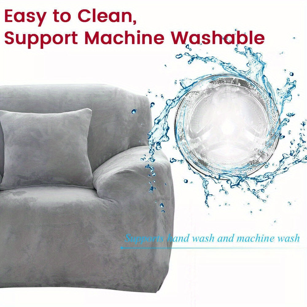 2 Sitzer Schonbezug Samt Sofa Couch Abdeckungen