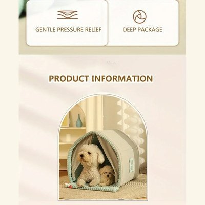 Gemütliche und geschlossene Hundehütte