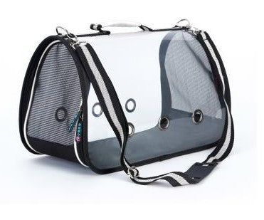 Transparent portable pet shoulder bag