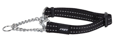 Rogz For Dogs Schlange Halbschlupfkragen Schwarz 16 MMX32-44 CM
