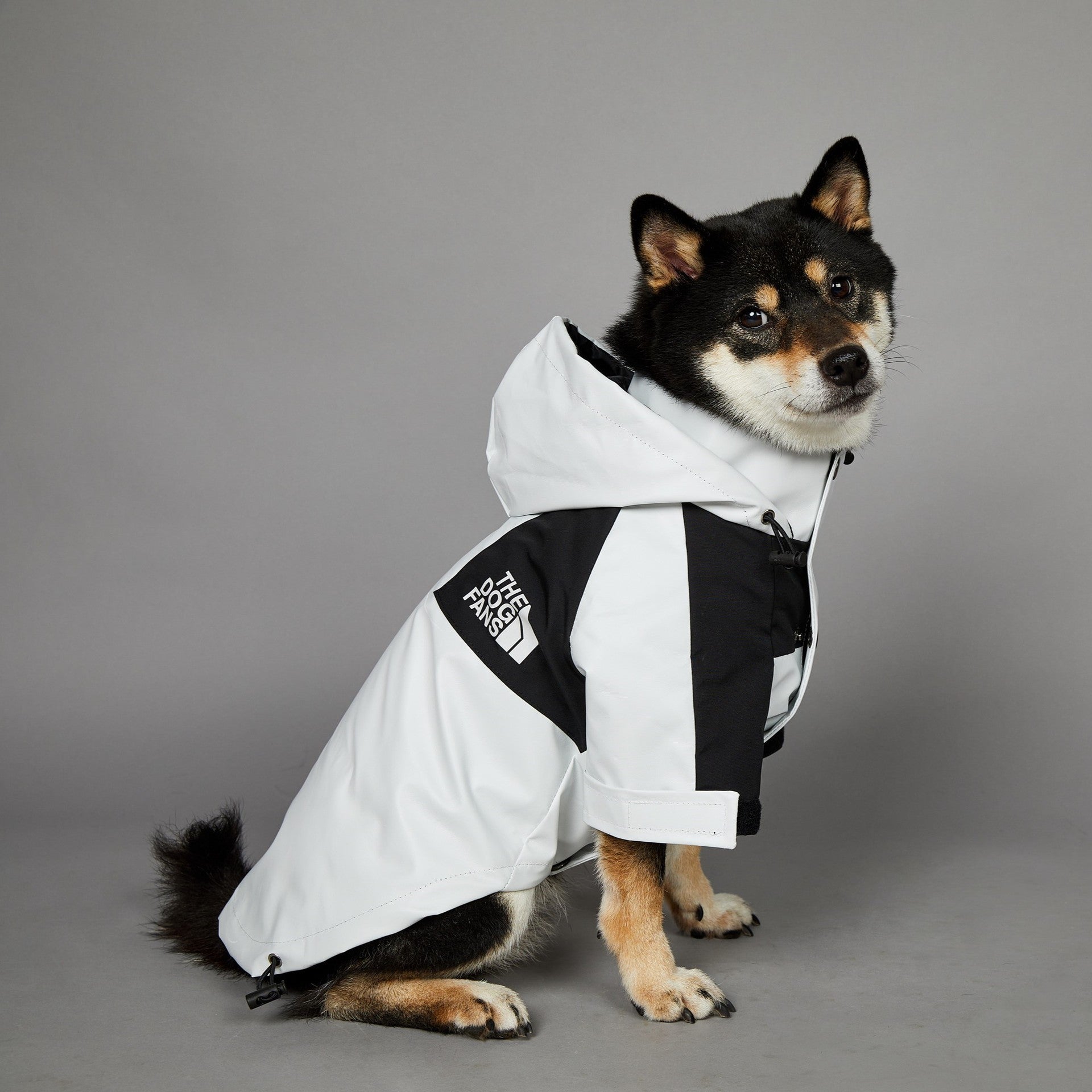 The Dog Fans Regenjacke in weiß