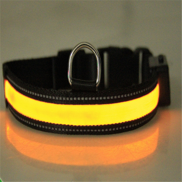 Solar/USB LED Hundehalsband