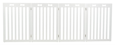 Trixie-Tor Weiss 4 Felder 60-160X75 CM