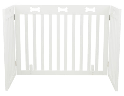 Trixie-Tor Weiss 3 Felder 82-124X61 CM