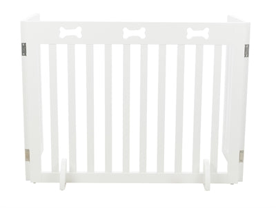 Trixie-Tor Weiss 3 Felder 82-124X61 CM