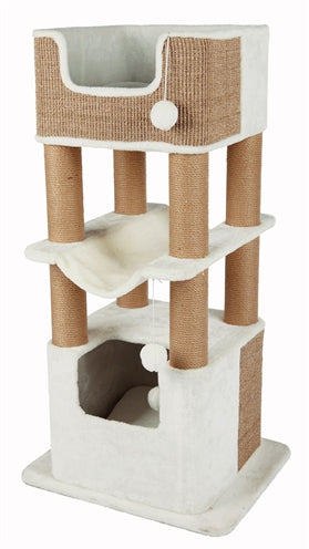 Trixie Kratzender Post Lucano Weiss/Taupe 58X48X110 CM