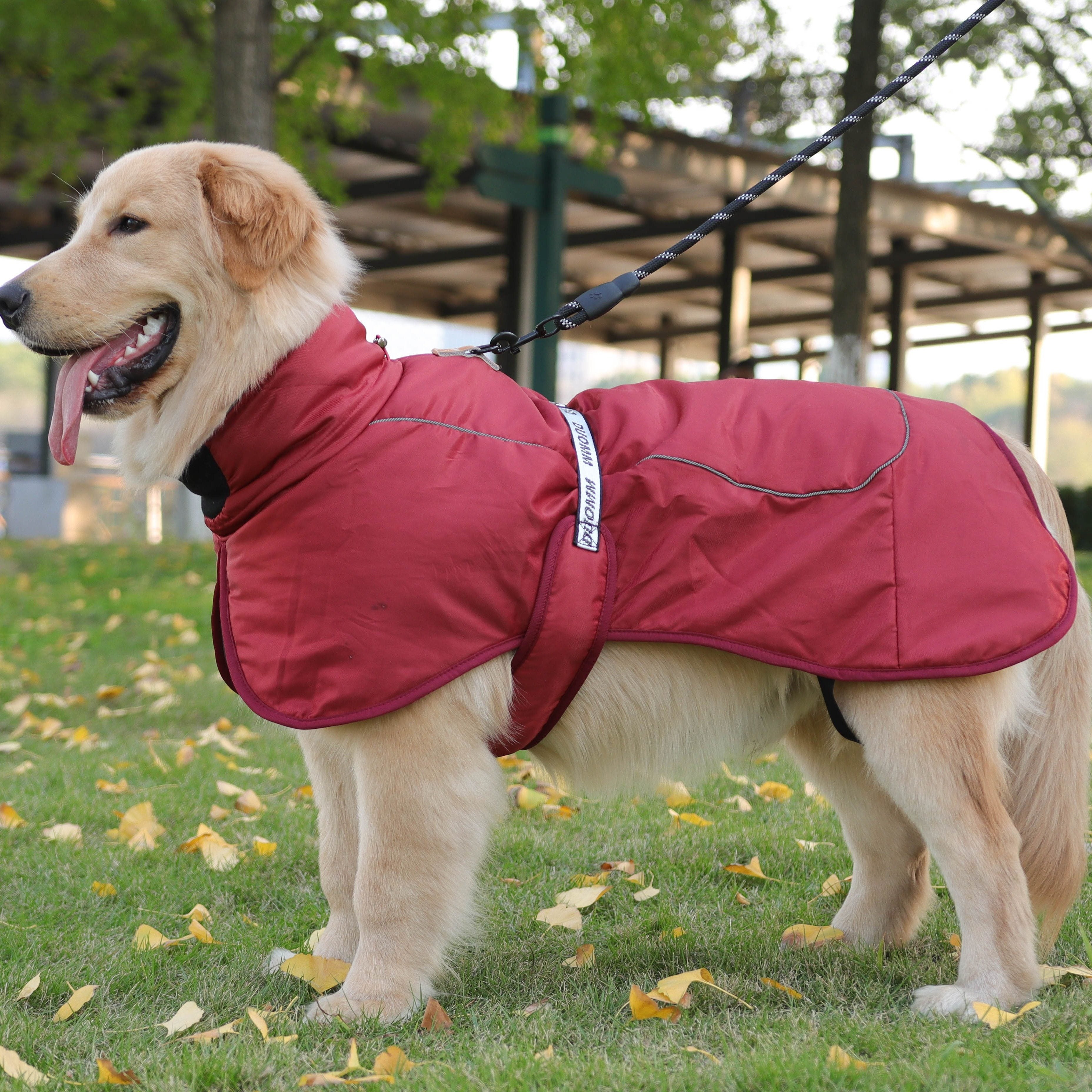 Reflektierende Jacke Mit Warmem Kragen Für Hunde