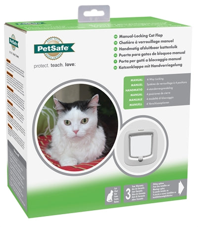 Petsafe-Katzenklappe Bis Zu 7 Kg Manuell Weiss 300