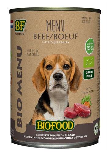 Biofoodbio-Hundefleisch Menü-Dose