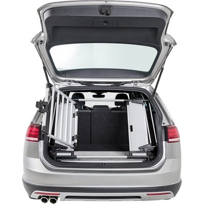 Trixie Trixy-Stammzaun Aluminium / Kunststoff Grau / Schwarz 94-114X69 CM