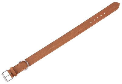 Trixie Halsband Hund Rustikal Fett Leder Herzschlag Braun
