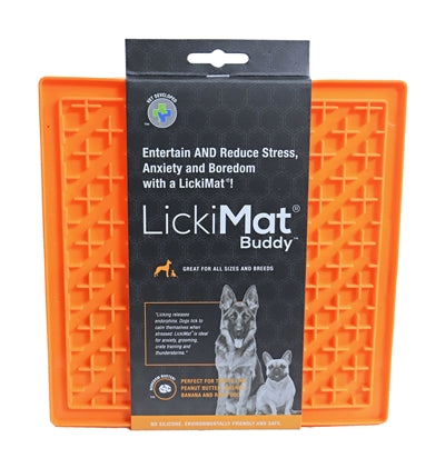 Lickimat Orange 20X20 CM
