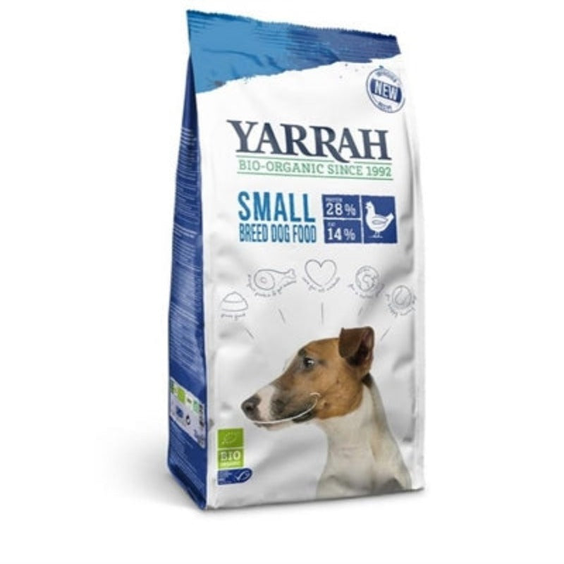 Yarrah Dog Organic Chunks Kleine Breite Hühner