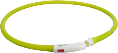 Trixie Halsband Usb Silikon Leuchtend Wiederaufladbar Grün 70X1 CM