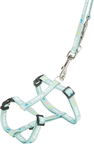 Trixie Hundegeschirr Junior Mit Leine Mintgrün 27-45X1 CM / 2 MTR