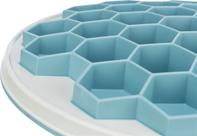 Trixie Slowfeeding Platehive Kunststoff / Tpr / Tpe Grau / Blau 30X30 CM
