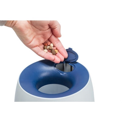 Trixie Hund Aktivität Strategie Spiel Ball &amp; Leckerli Weiss/Blau 17X17X18 CM