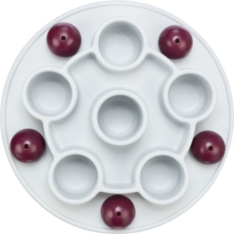 Trixie Katze Aktivität Fünfeck Weiss / Bordeaux 28X28 CM