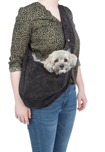 Trixie Dog Bag Belly Carrier Soft Schwarz/Grau 60X22X20 CM