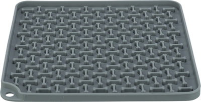Trixie Lick'n'snack Mat Silikon Dunkelgrau 20X20 CM