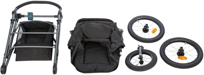 Trixie Hundebuggy Schwarz / Petrol BIS ZU 20 KG 60X120X112 CM