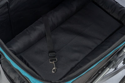 Trixie Hundebuggy Schwarz / Petrol BIS ZU 20 KG 60X120X112 CM