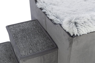 Trixie Korbhaus Harvey Mit Treppe Grau/Weiss