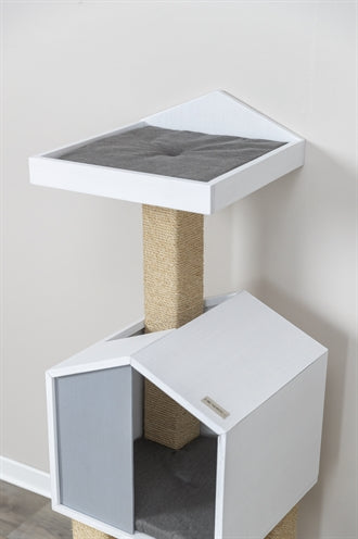 Trixie Be Nordic Kratzbaum Jonte Grau/Weiss 38X38X115 CM