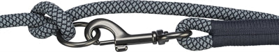 Trixie Soft Rope Hundeleine Verstellbar Schwarz/Grau 200X1 CM