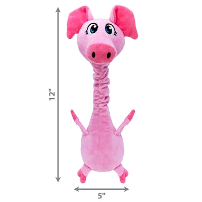 Kong Schüttler Bobz Schwein Mit Quietsche Rosa 33X14X9 CM