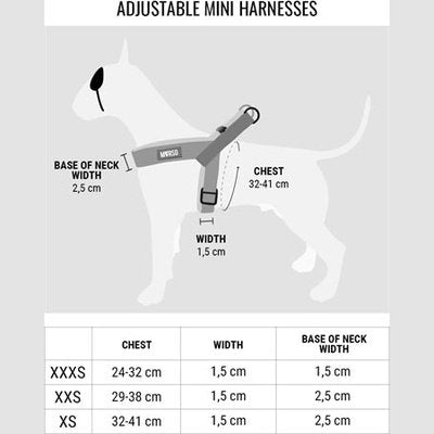 Morso Mini-Hundegeschirr Einstellbar Recycelt Rosa Think Pink