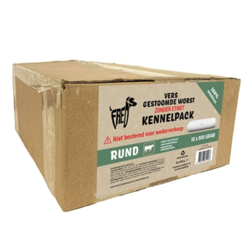 Freds Gedämpfte Frischfleischwurst Kennelpack Rindfleisch Weizen- Und Glutenfrei