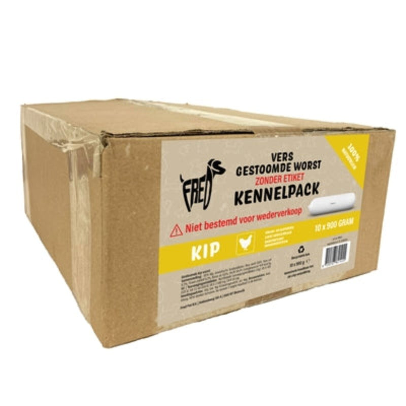 Freds Gedämpfte Frischfleischwurst Kennelpack Huhn Weizen- Und Glutenfrei