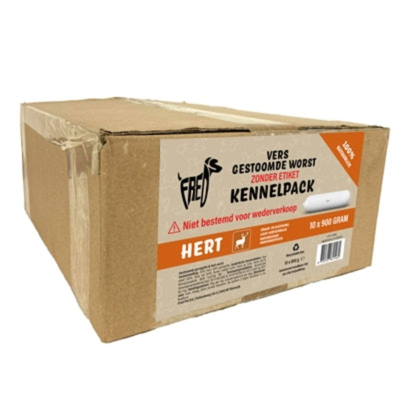 Freds Gedämpfte Frischfleischwurst Kennelpack Hirsch Getreide- Und Glutenfrei