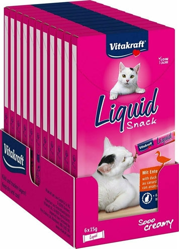 Vitakraft Katze Flüssiger Snack Ente &amp; B-Glucan