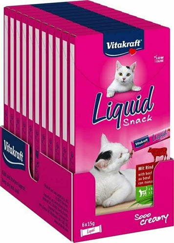 Vitakraft Katze Flüssiger Snack Rindfleisch & Inulin