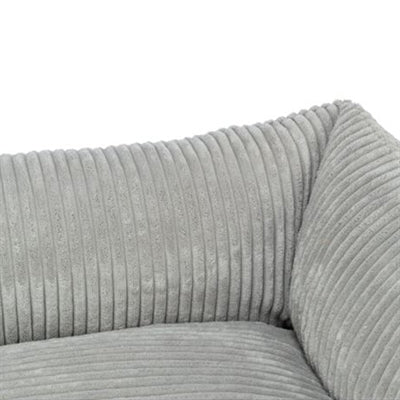 Trixie Hundekorb Vital Jonna Gerippter Samt Grau