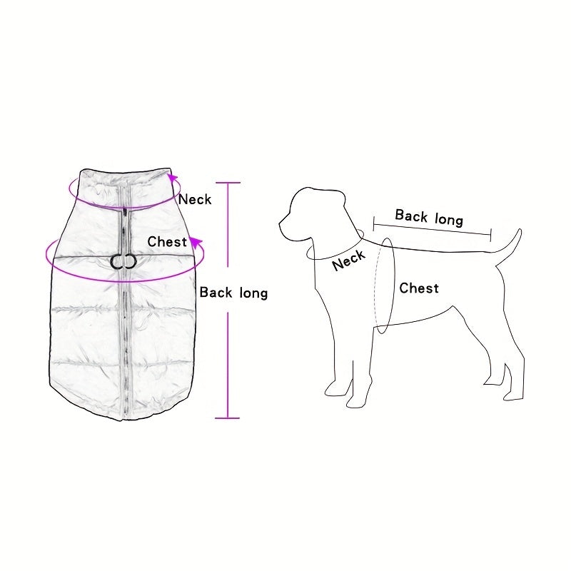 Gesteppte Jacke, Zweifarbiges Design