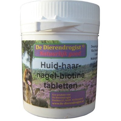 Dierendrogist Tierchemiker Haut-Haar-Nagel-Biotin-Tabletten