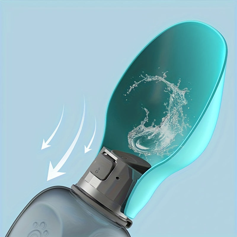 Tragbare 800 ml Hundewasserflasche mit Umhängeband