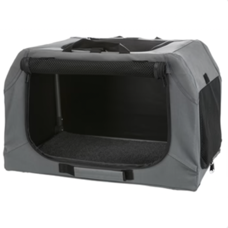 Soft Kennel Travel Bench Grau in 3 Größen - myfurryfriends.de