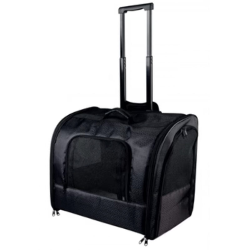 Reisekorbwagen Eleganz Schwarz 45X31X41 CM - myfurryfriends.de