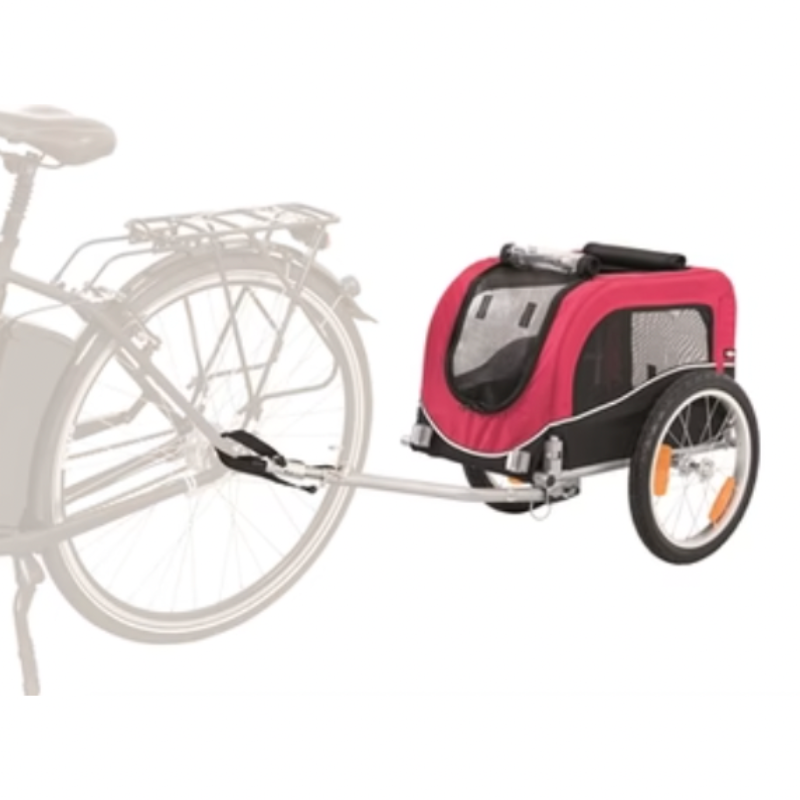 Hundefahrrad-Anhänger Schwarz / Rot - myfurryfriends.de