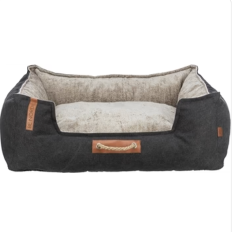 Be Nordic Haustierkorb Fohr Schwarz / Sand - myfurryfriends.de